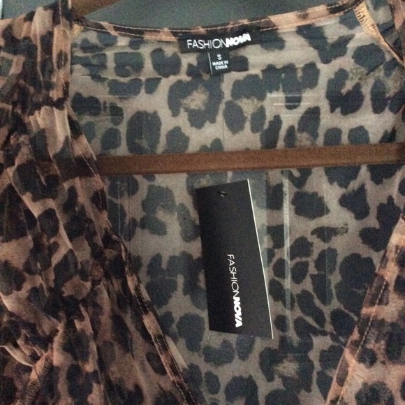 NWT Fashion Nova Mesmerized Mesh Top - Picture 6 of 8